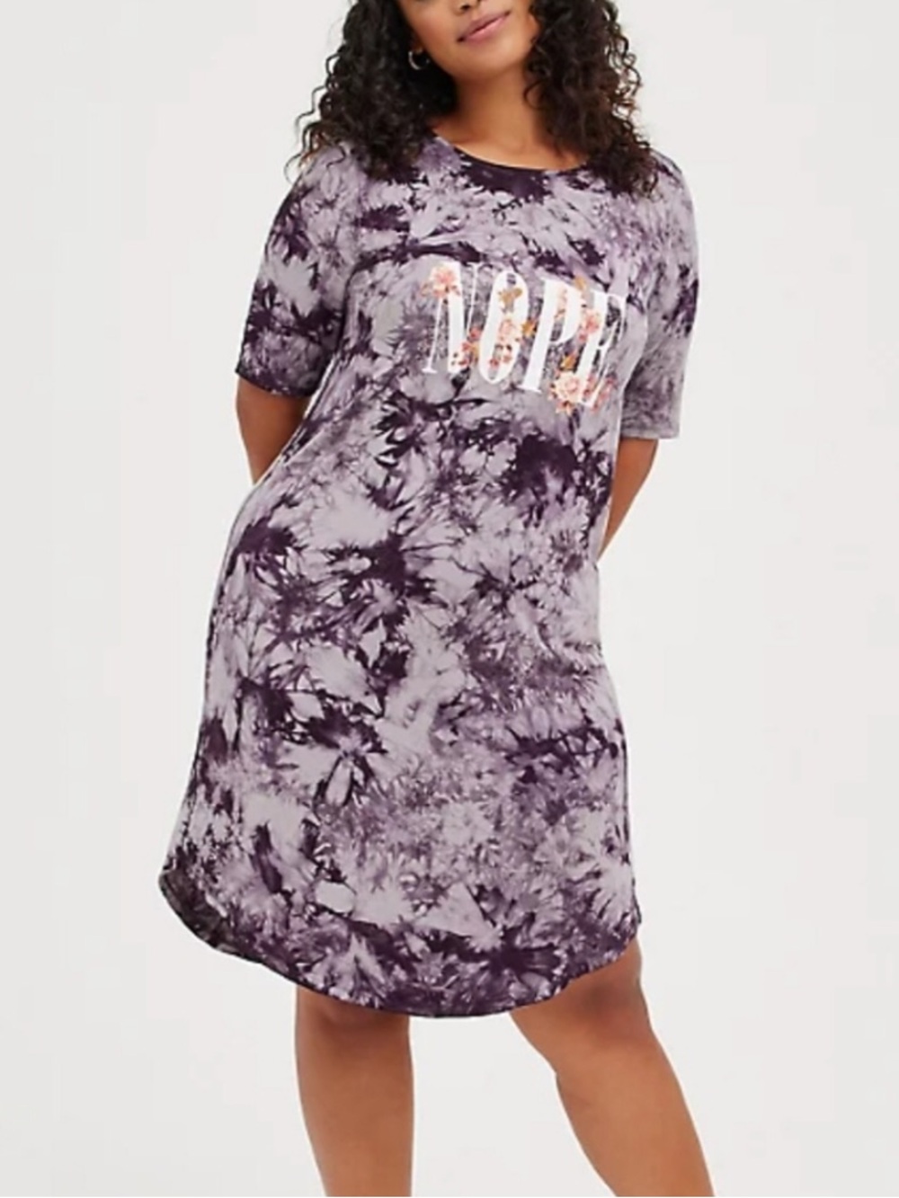 Torrid NWT 1X nope tye dye dress